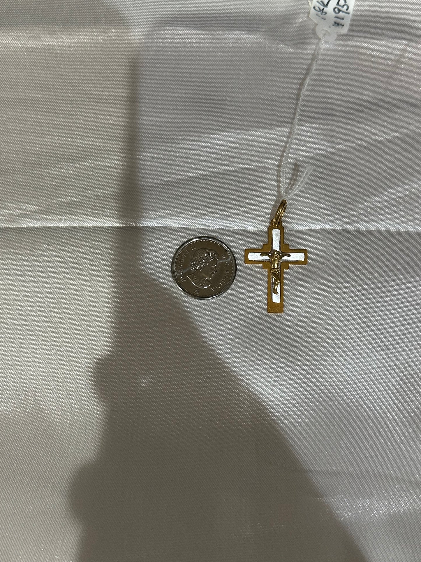 18k solid gold Cross Pendant