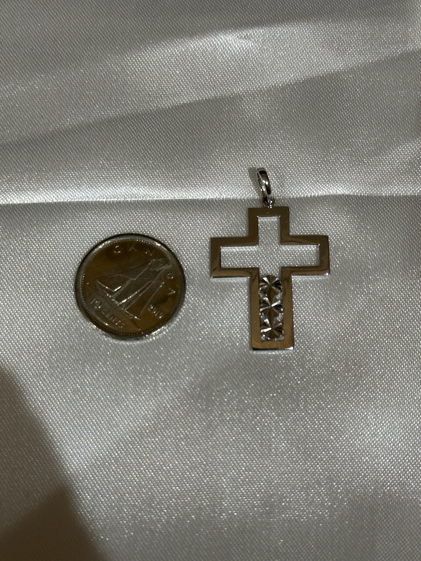 18k solid gold Cross Pendant