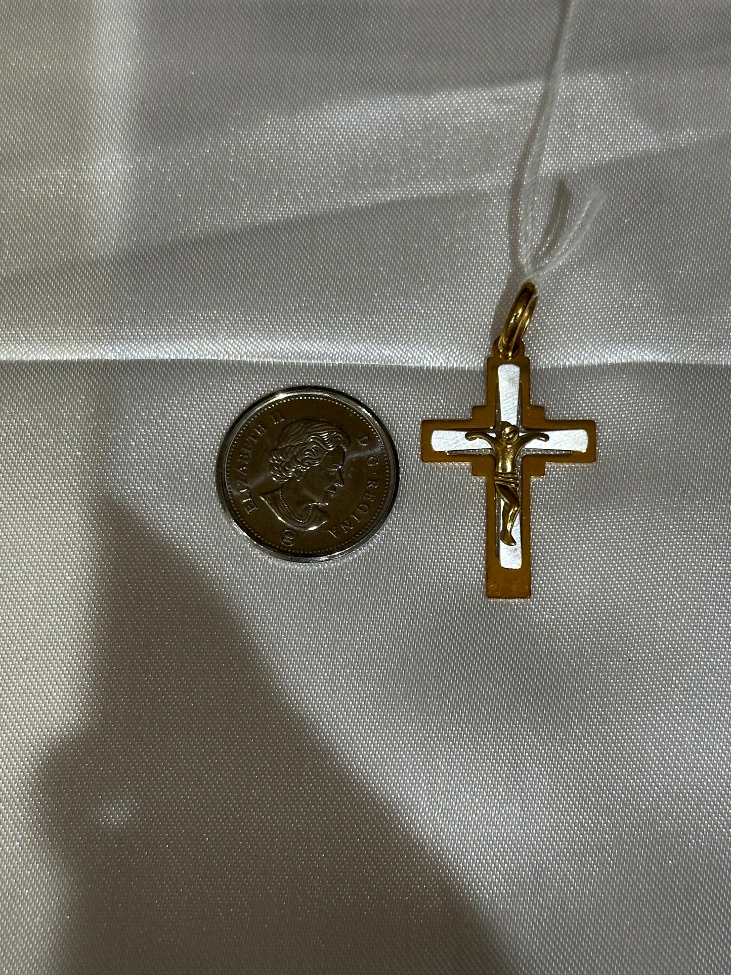 18k solid gold Cross Pendant