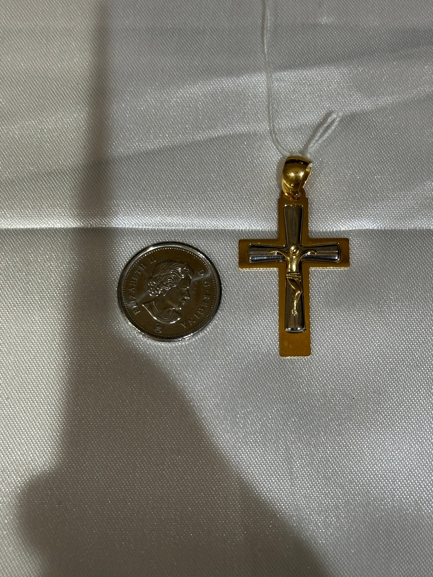 18k solid gold Cross Pendant