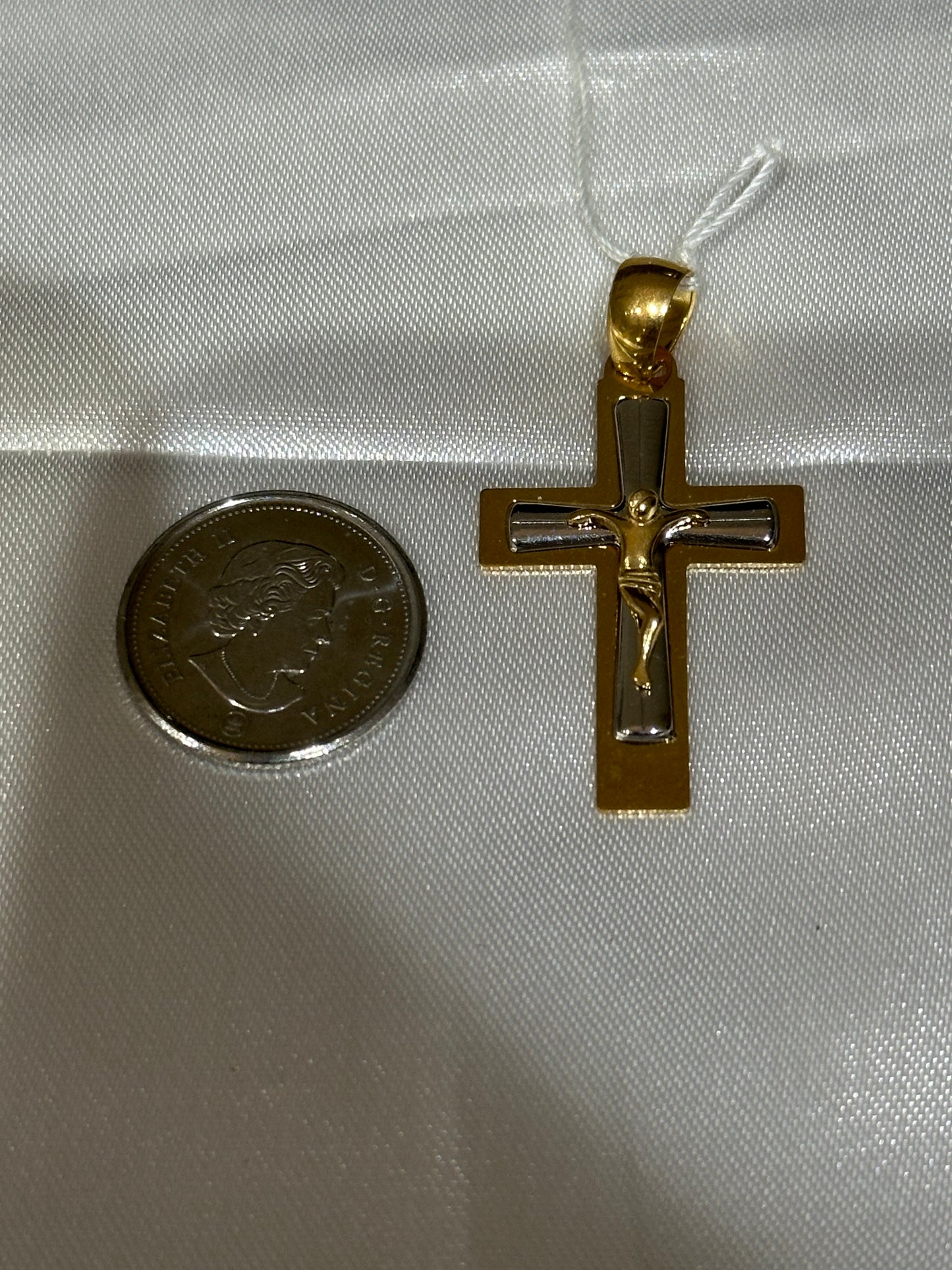 18k solid gold Cross Pendant