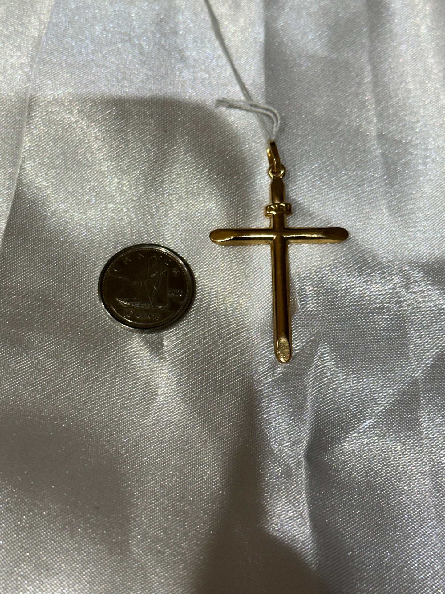 18k solid gold Cross Pendant