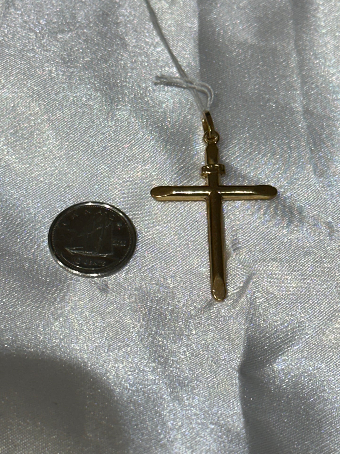 18k solid gold Cross Pendant