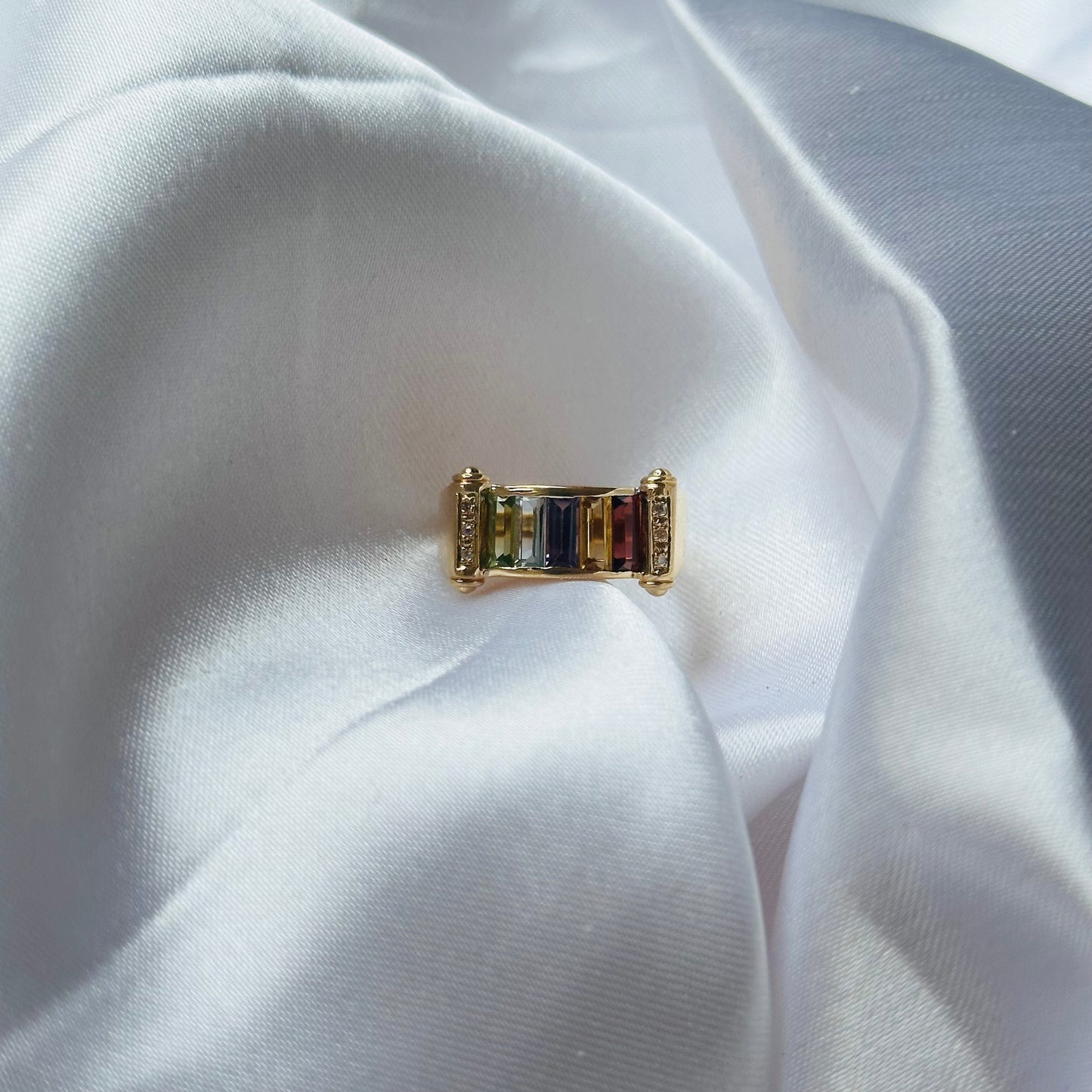 14k Rainbow Ring - Size 6 1/4