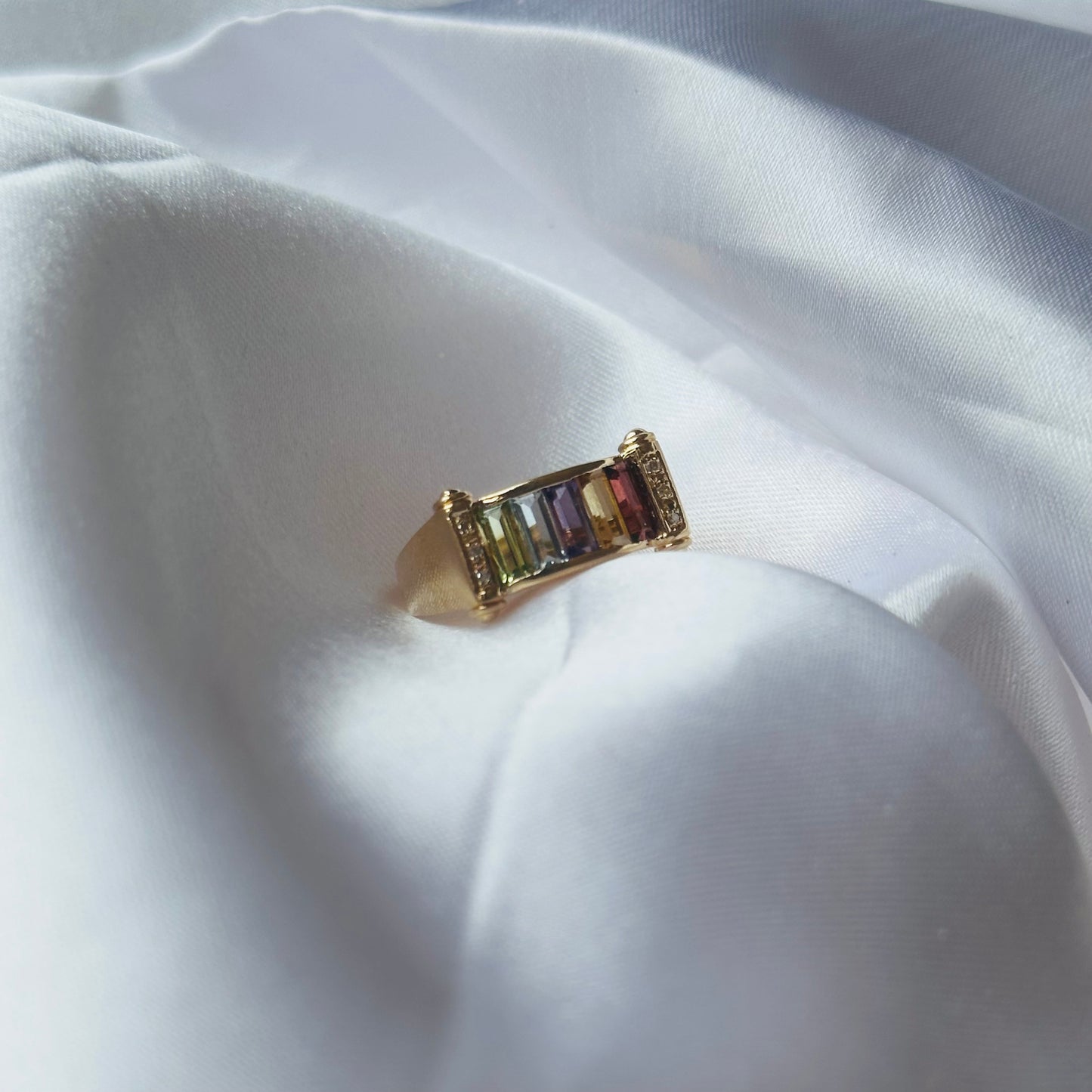 14k Rainbow Ring - Size 6 1/4