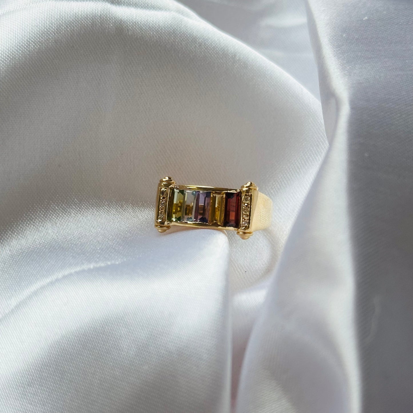 14k Rainbow Ring - Size 6 1/4