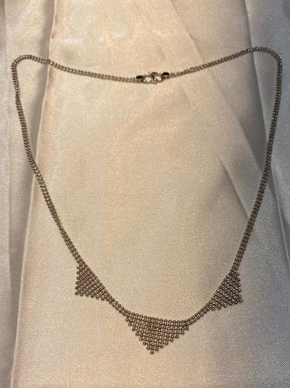 Solid 900 Platinum Fancy Necklace