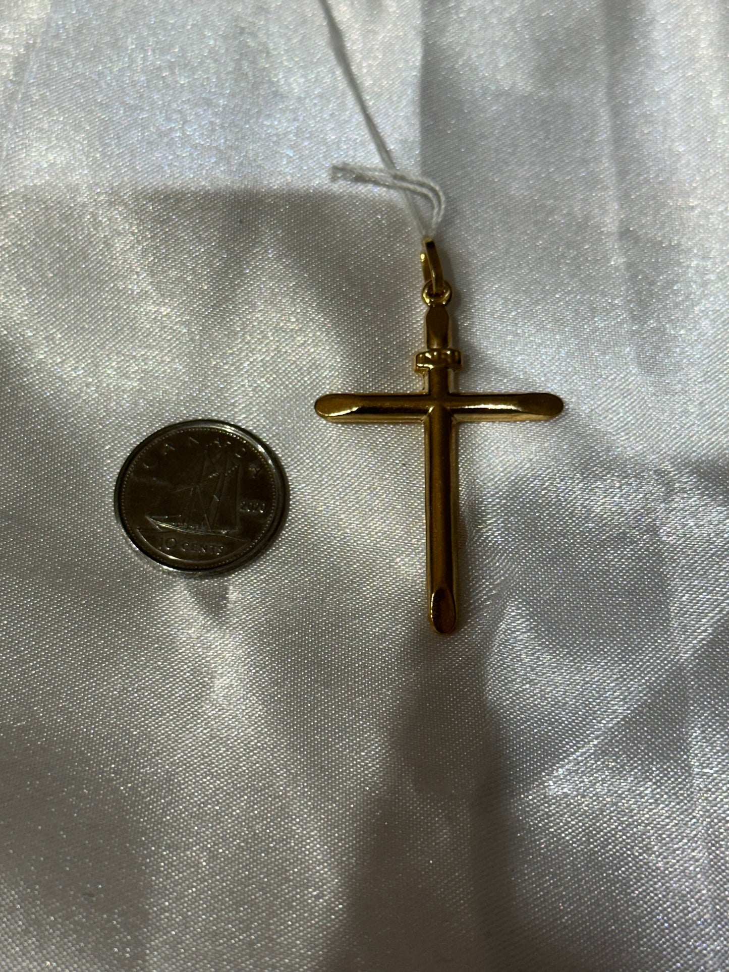 18k solid gold Cross Pendant