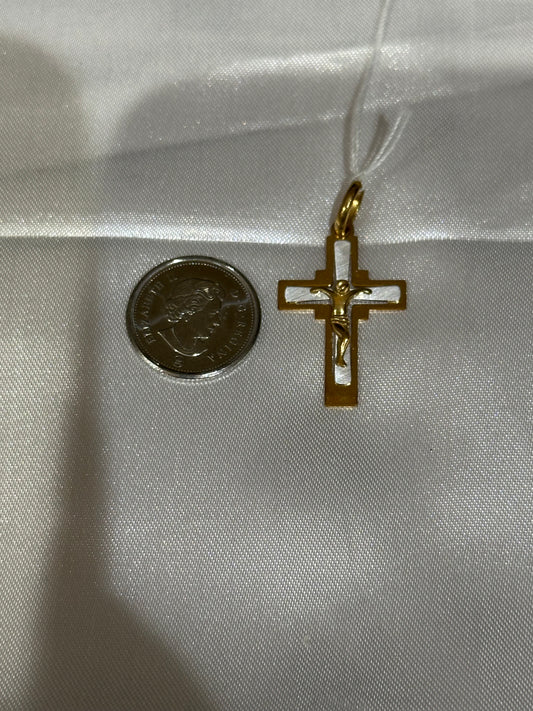 18k solid gold Cross Pendant