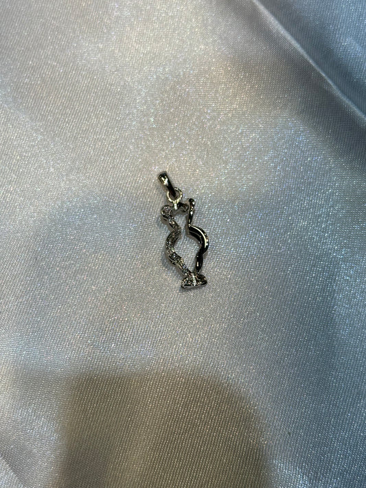 18k Teddy Bear Diamond Pendant