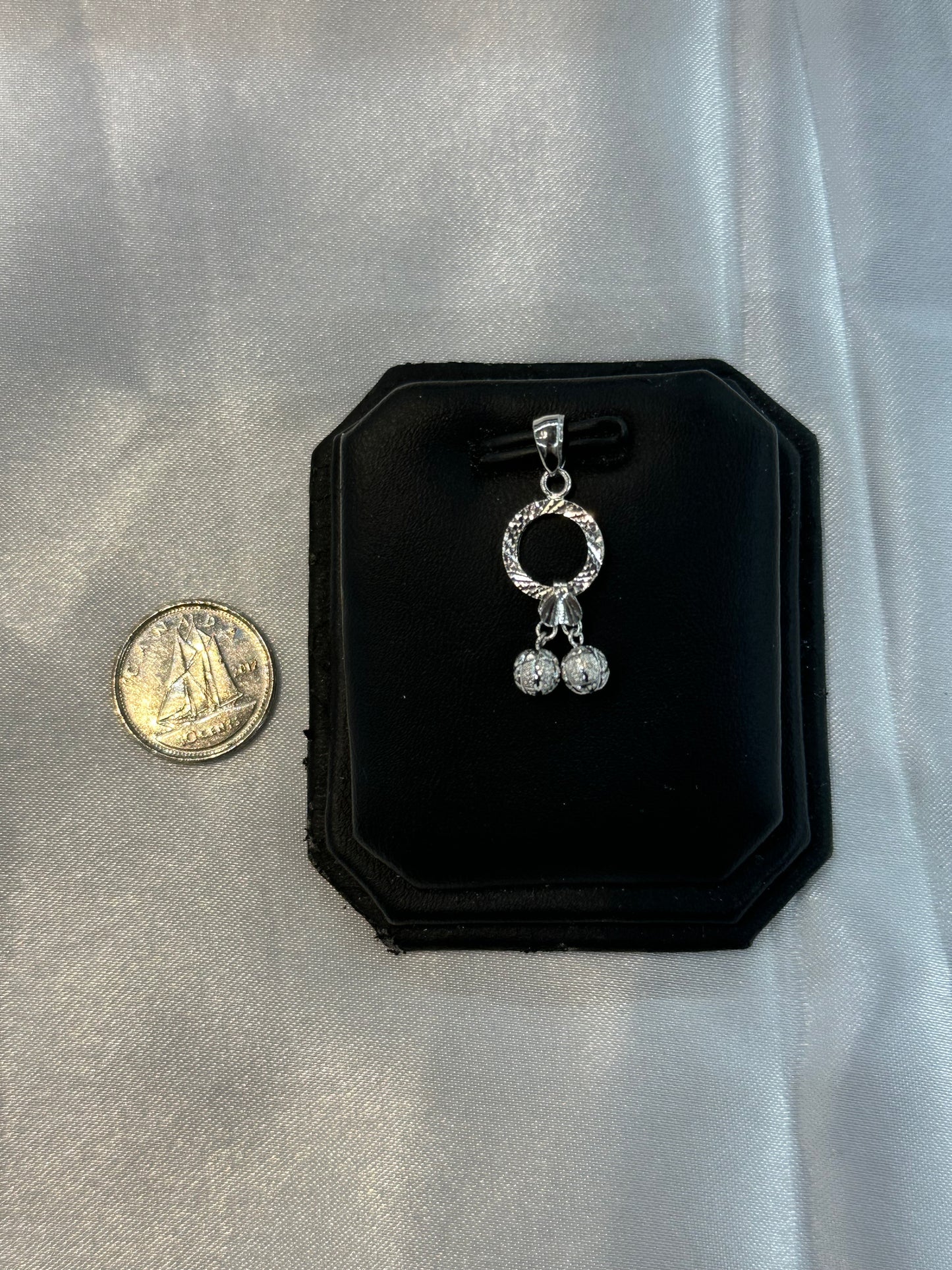 Solid Platinum Dangle Pendant