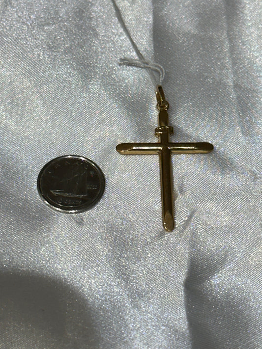 18k solid gold Cross Pendant