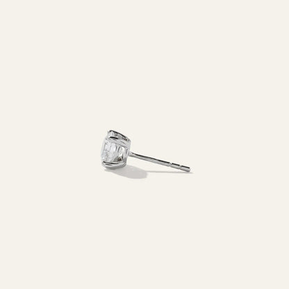 14k Solid Gold Lab Diamond Solitaire Earring Studs | 0.50ct each stud | 1ctw