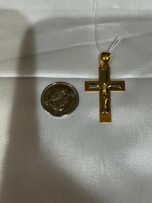 18k solid gold Cross Pendant